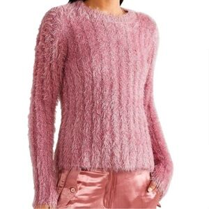 Sies Marjan Margo Pink Tinsel Sweater - Size XS